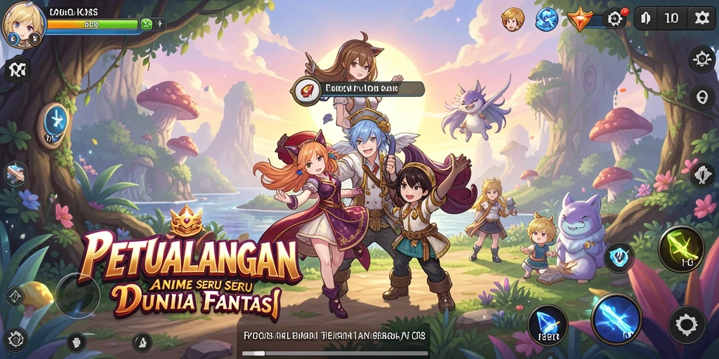 Screenshot menampilkan pertempuran seru dalam game Anime FO8.